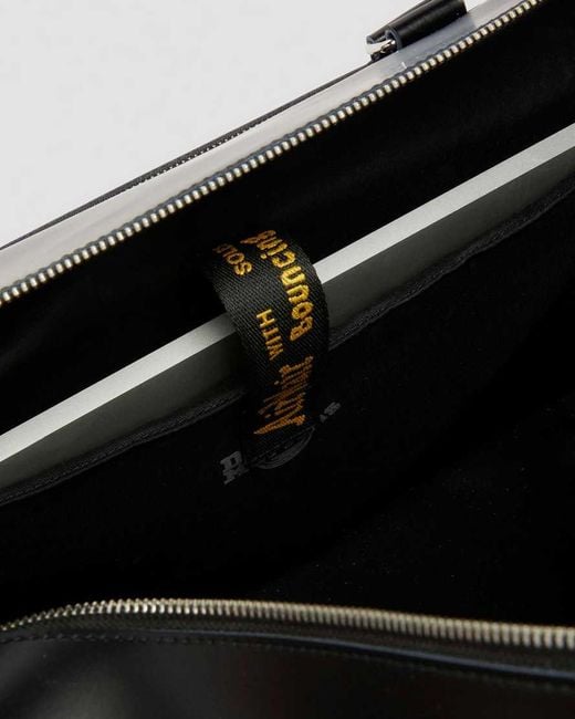 Dr. Martens Black Smooth Leather Weekender Bag