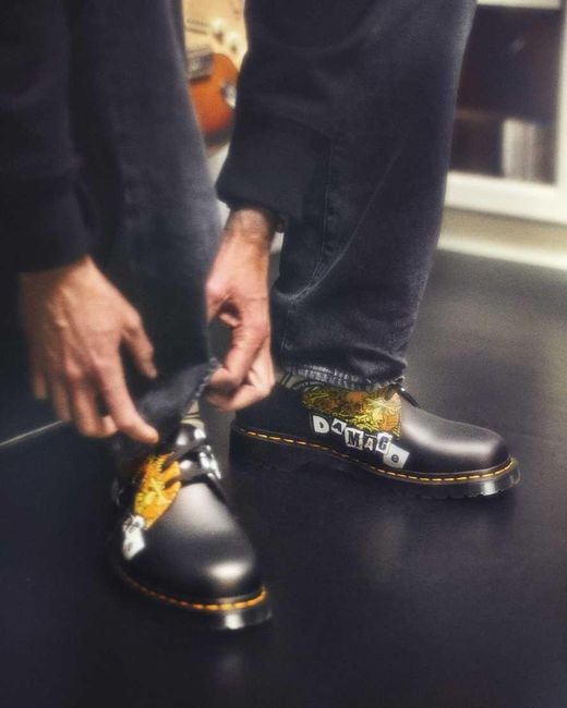 Dr. Martens Black 1461 Metallica Shoes for men