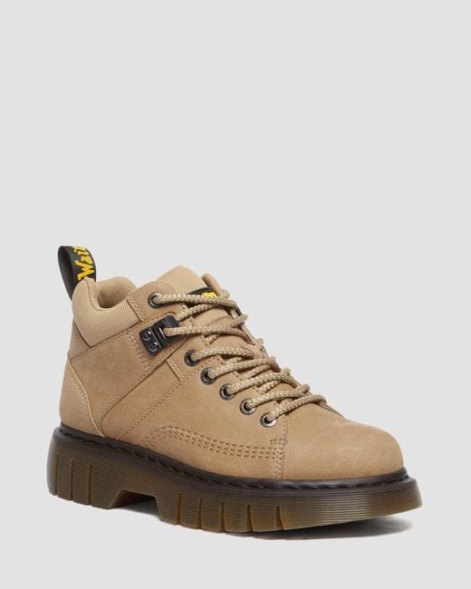 Dr. Martens Natural Woodard Tumbled Nubuck Leather Low Casual Boots