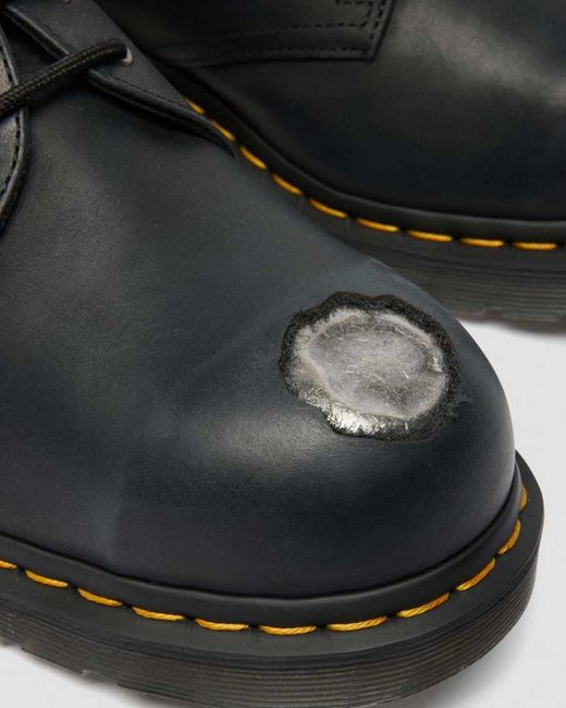 Dr. Martens Black 1461 Metal Toe Leather Shoes for men