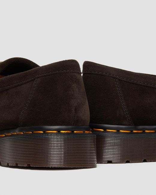 Dr. Martens Brown Adrian Suede Snaffle Loafers for men