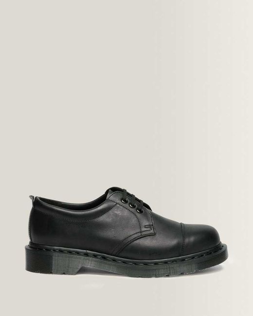 Dr. Martens Black 1461 Mhl 3 Eye Leather Shoes for men