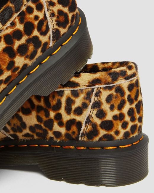 Mocasines adrian snaffle de hair-on de leopardo zapatos Dr. Martens de hombre de color Multicolor