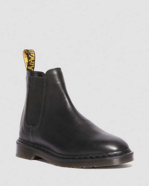 Dr. Martens Black Graeme Analine Leather Chelsea Boots for men