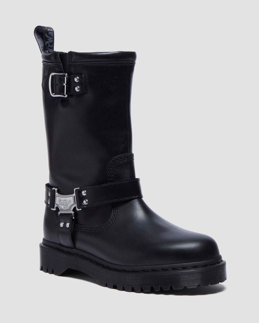 Biker boots montantes anistone hi Dr. Martens en coloris Black