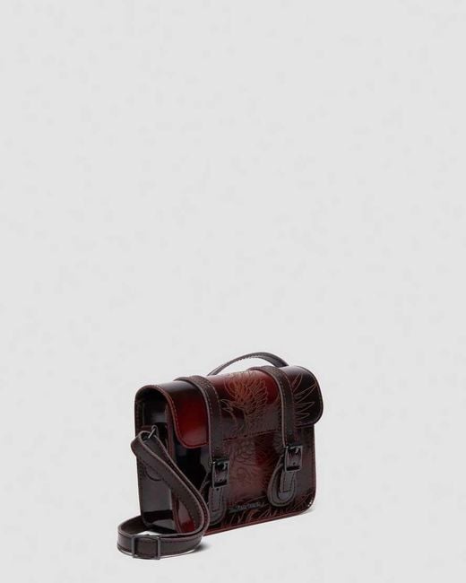 Dr. Martens White Phoenix Arcadia Leder Umhängetasche 18 Cm