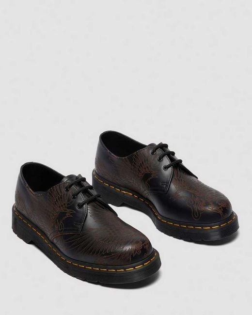 Dr. Martens Black 1461 Phoenix Vintage Smooth Leather Shoes for men