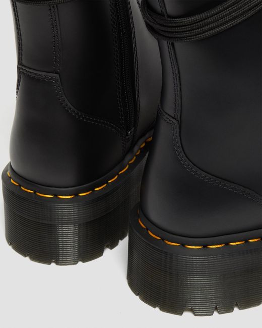 Dr. Martens Black Jarrick Smooth Leather Platform Boots