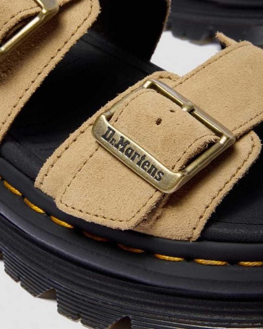 Dr. Martens Black Zebzag Sandals