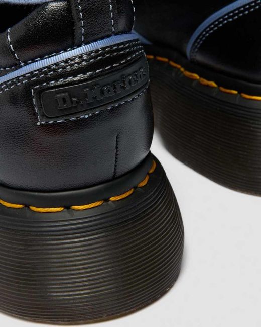 Dr. Martens Blue Buzz Ballerina Gloss Leather Shoes