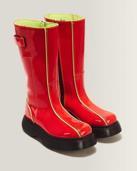 Dr. Martens Red Buzz Hi Powerpuff Boot