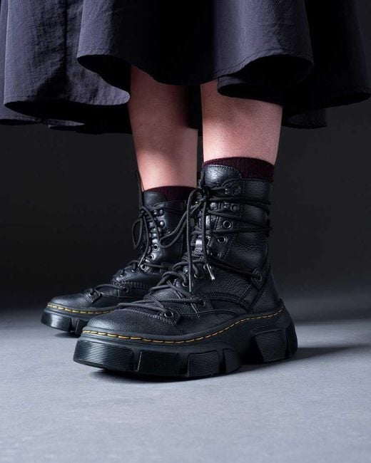 Dr. Martens Dmxl 8-Eye Leather Boots in Black for Men | Lyst