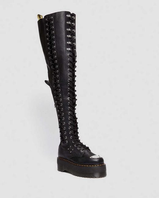 Doc martens knee boots on sale