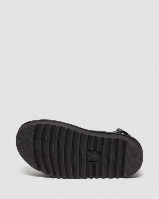 Dr. Martens Black Kimber Ii Logo Webbing Sandals for men