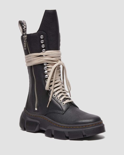 Dr. Martens Black 1918 Rick Owens Leather Dmxl Platform Boots for men