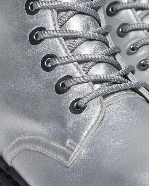 Dr. Martens White Jadon Leather Platform Boots for men