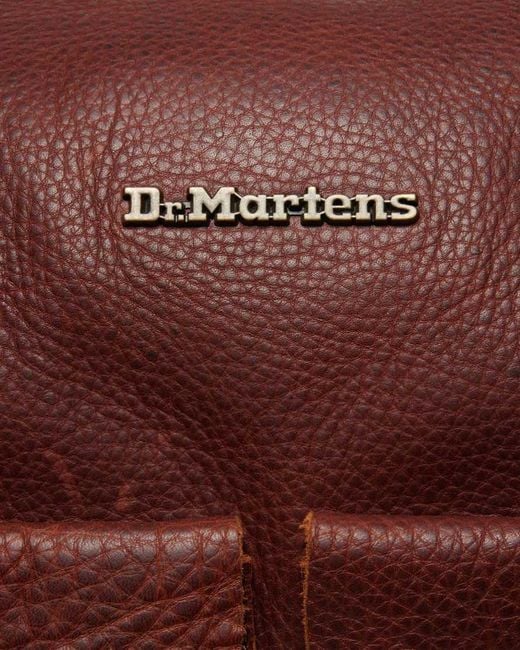 Dr. Martens Brown Weekender Soft Leather Bag