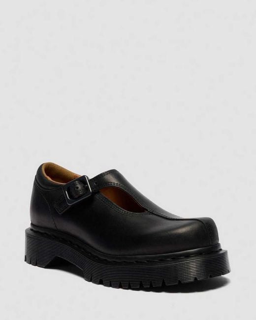 Dr. Martens Black Rejena Mary Jane Old Harness Leather Shoes