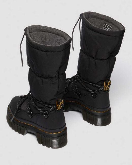 Dr. Martens Black Audrick Hi Puffer Boots