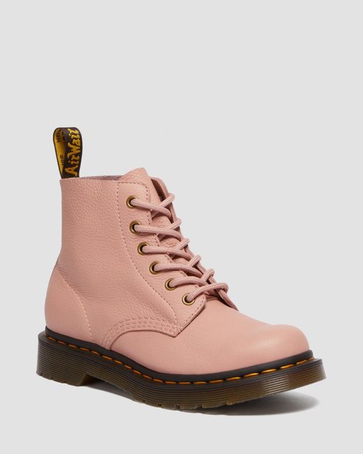 Dr. Martens Pink 101 Unbound Virginia Leather Ankle Boots