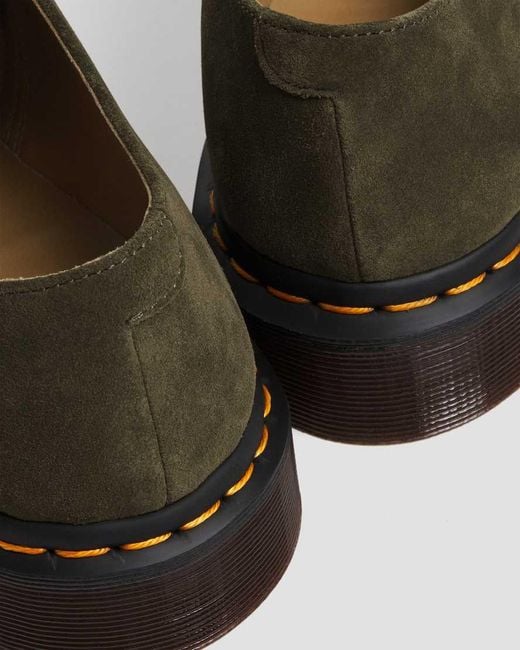 Dr. Martens Green 2046 Suede Shoes for men