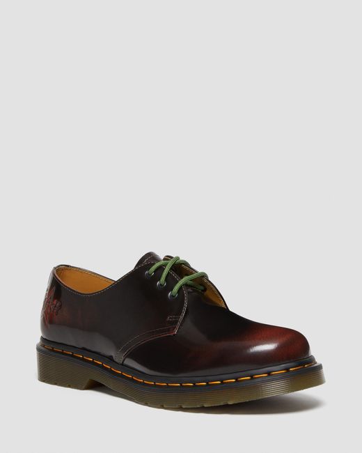 Dr. Martens Black 1461 The Clash Arcadia Leather Shoes for men