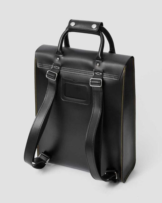 Dr. Martens Black Leather Small Backpack