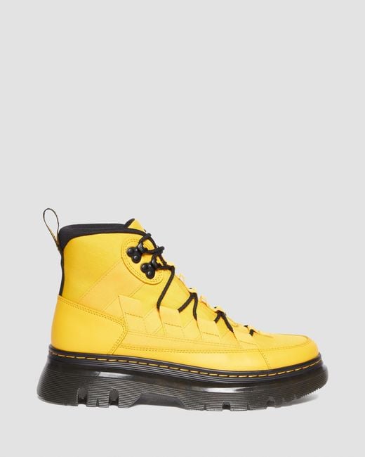 Dr. Martens Boury Nylon & Leather Casual Boots in Yellow | Lyst