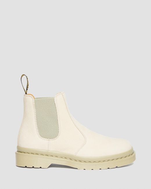 Dr. Martens 2976 Mono Milled Nubuck Leather Chelsea Boots in Natural | Lyst