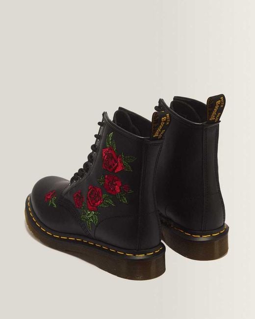 Dr. Martens Multicolor 1460 Leather Lace-Up Boots (Decayed Roses) Boots