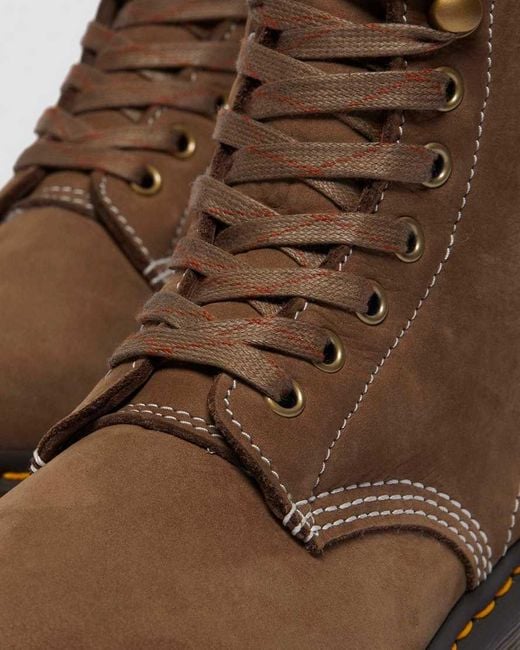 Dr. Martens Brown 1460 Bex Faux Fur Lined Lace Up Boots