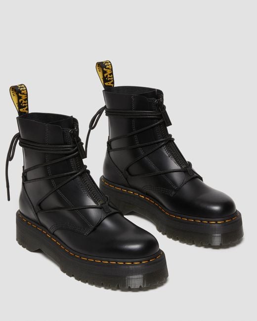 Dr. Martens Jarrick Ii Laced Leather Platform Boots in Black for Men | Lyst