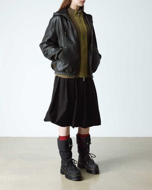 Dr. Martens Black Audrick Hi Puffer Boots