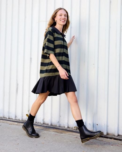 Stivaletti chelsea di pelle 2976 smooth scarpe di Dr. Martens in Black