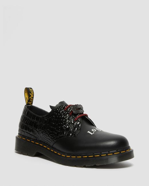 Dr. Martens Black 1461 Wb Lost Boys Leather Oxford Shoes for men