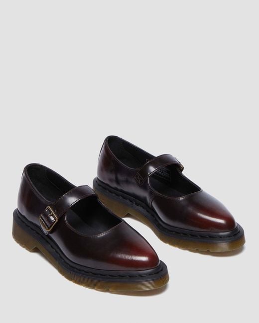 Dr. Martens Black Elphie Mary Jane Leather Shoes