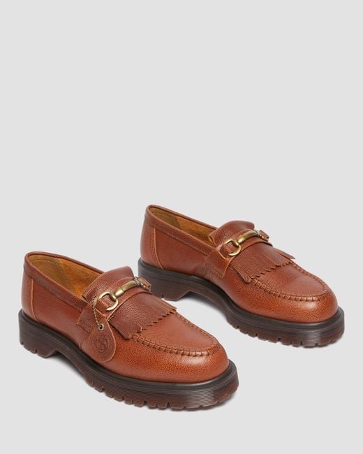 Dr. Martens Brown Adrian Snaffle Leather Loafers for men