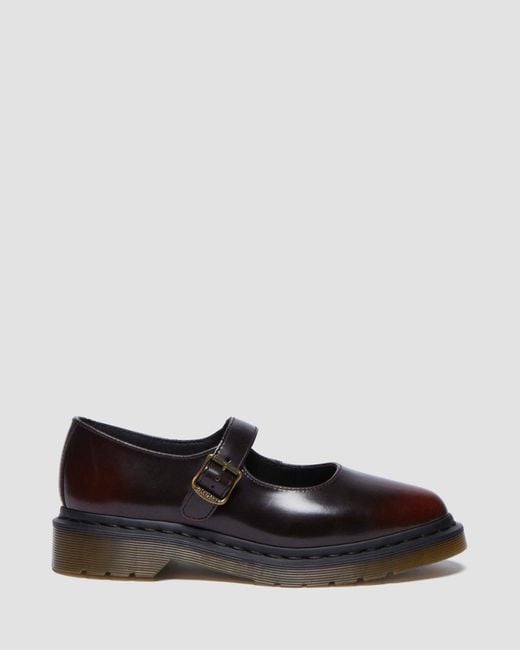 Dr. Martens Black Elphie Mary Jane Leather Shoes