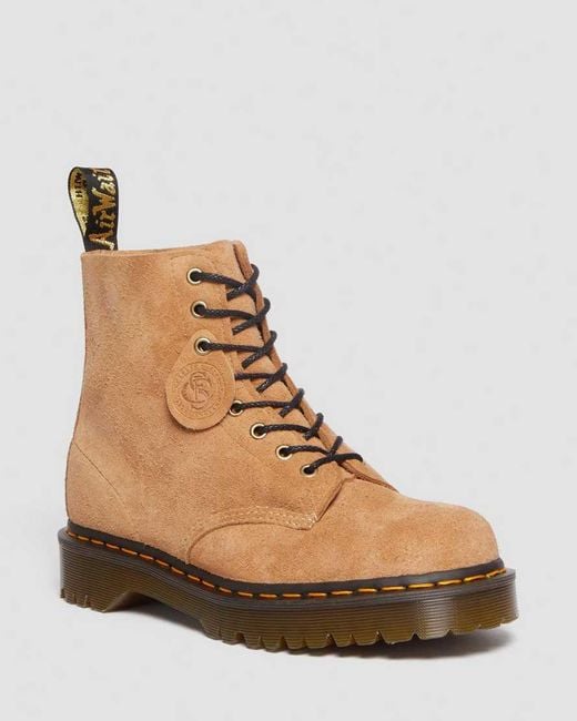 Dr. Martens Tufted Suede 1460 Pascal Made in Natural for Men | Lyst UK 