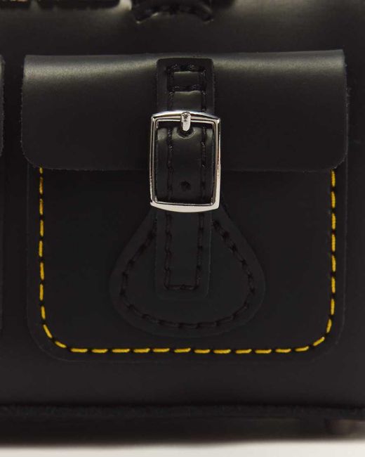 Dr. Martens Black Mini Top Handle Leather Bag