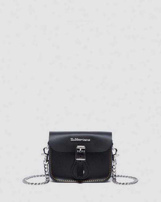 Dr. Martens Black 5" Smooth Leather Mini Satchel