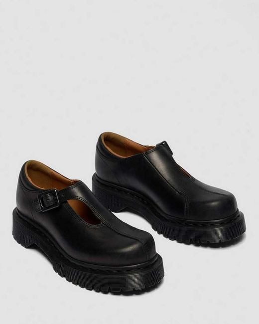 Dr. Martens Black Rejena Mary Jane Old Harness Leather Shoes