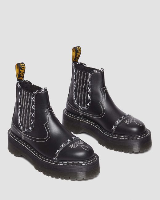Chelsea boots 2976 contrast stitch Dr. Martens pour homme en coloris Black