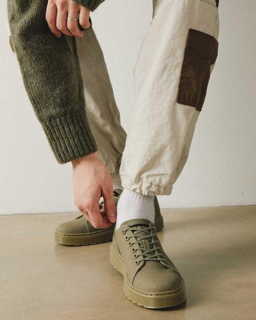 Dr. Martens Green Dante Canvas Casual Shoes for men