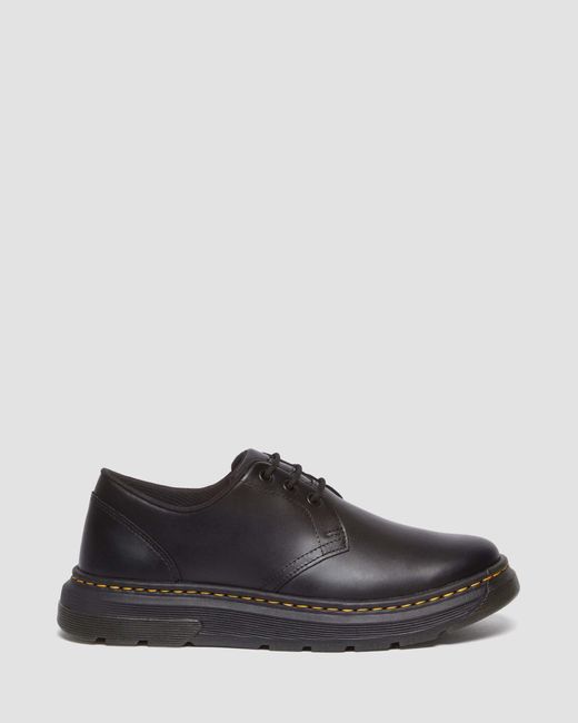 Dr. Martens Black Crewson Lo Leather Shoes for men