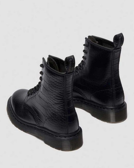 Dr. Martens Black 1460 Croco