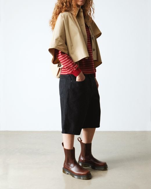 【関税込み】Dr. Martens ブラウン Amaaya Lo レザー ブーツ Amaayah Lo Leather Boots in Black | Dr. Martens