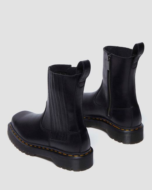 Dr. Martens Black Amaayah Lo Leather Boots