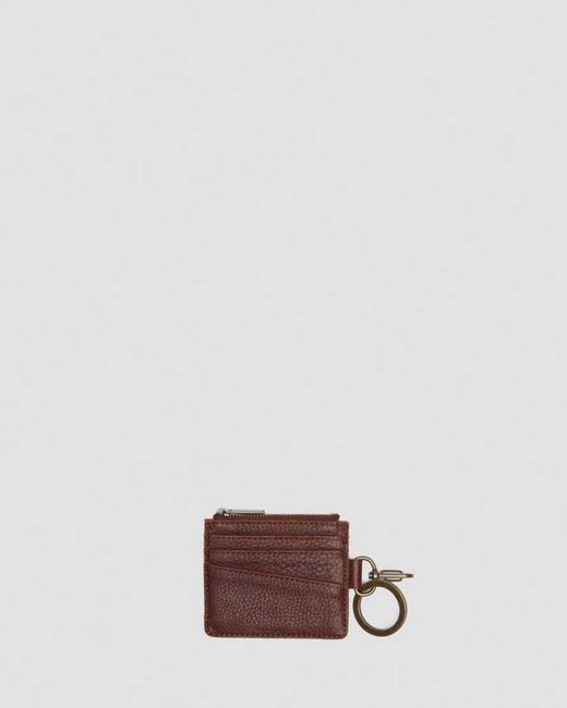 Dr. Martens Brown Ambassador Leather Cardholder Keyring