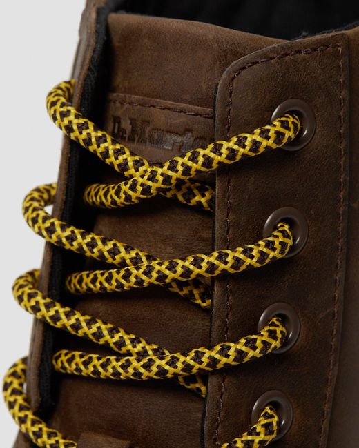 Dr. Martens Combs Crazy Horse Leather Casual Boots in Brown for Men Lyst